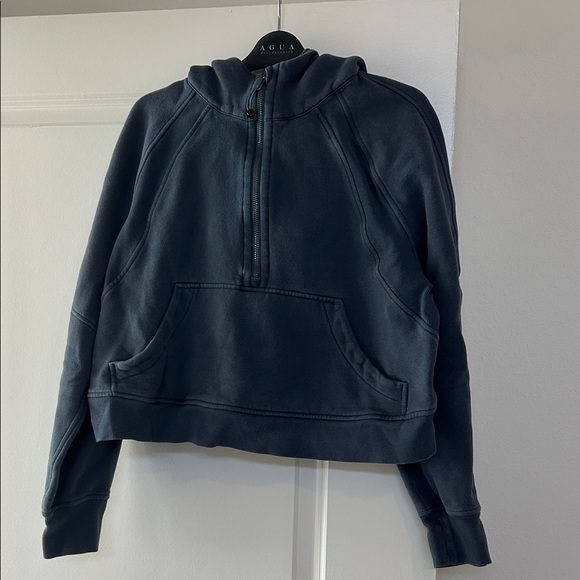Lululemon blue scuba with hood - Picture 2 of 4